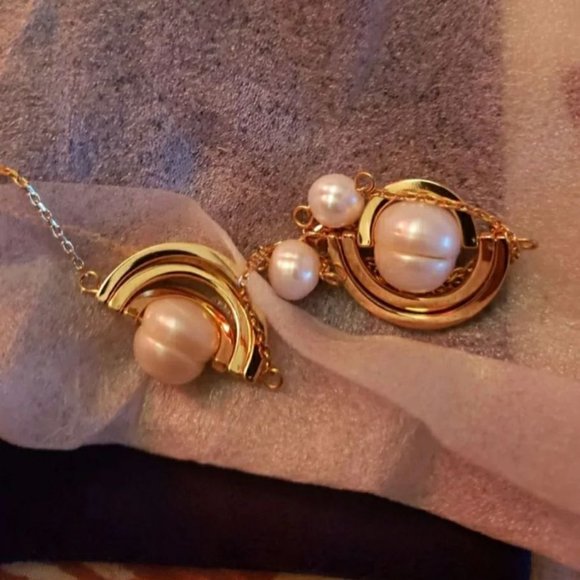 New Tory Burch Spinning Pearl Long 36" Necklace - Picture 5 of 5